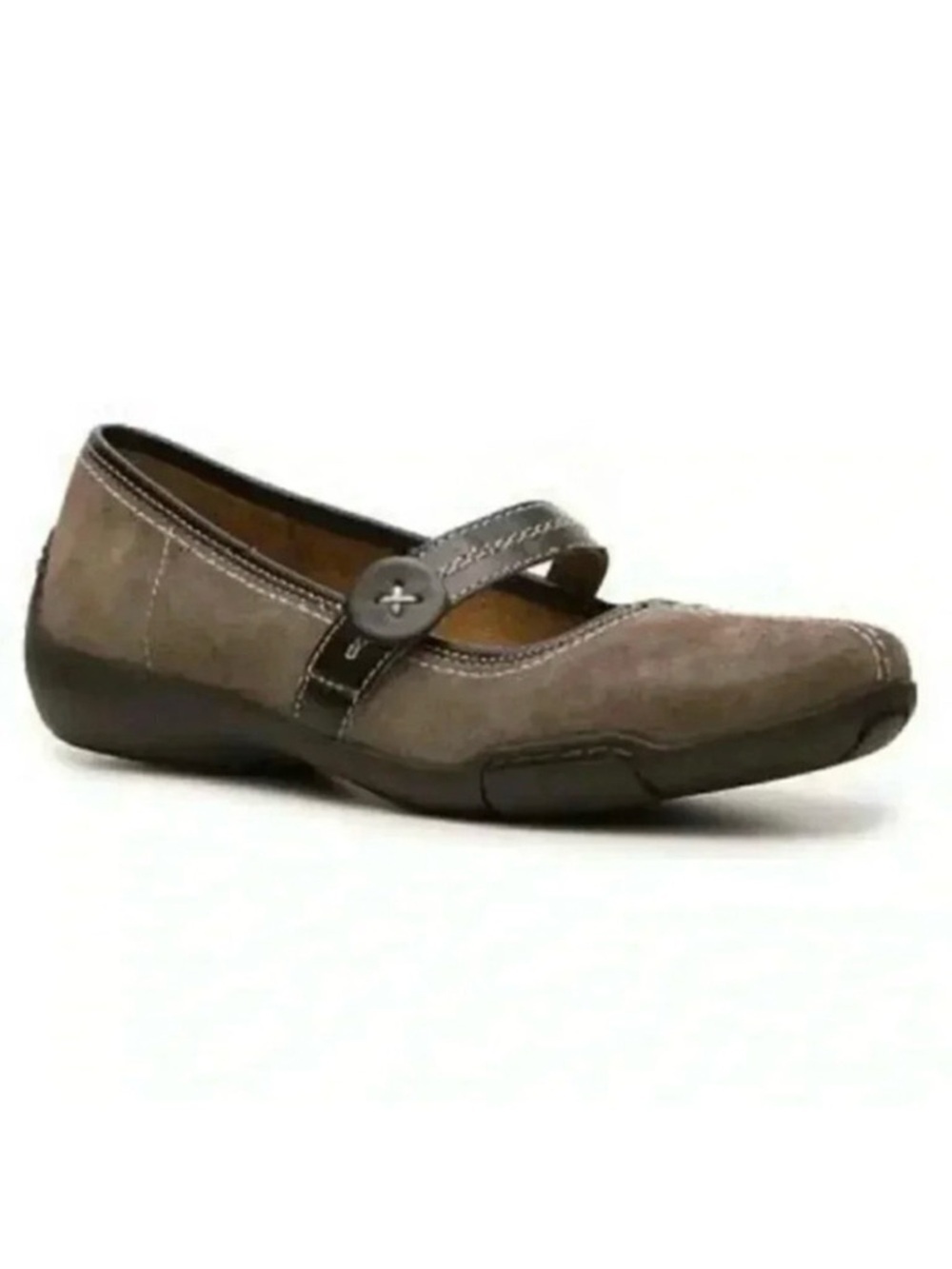 Naturalizer Tan Brown Leather Mary Jane Ballet Flats Sneakerina Size 6